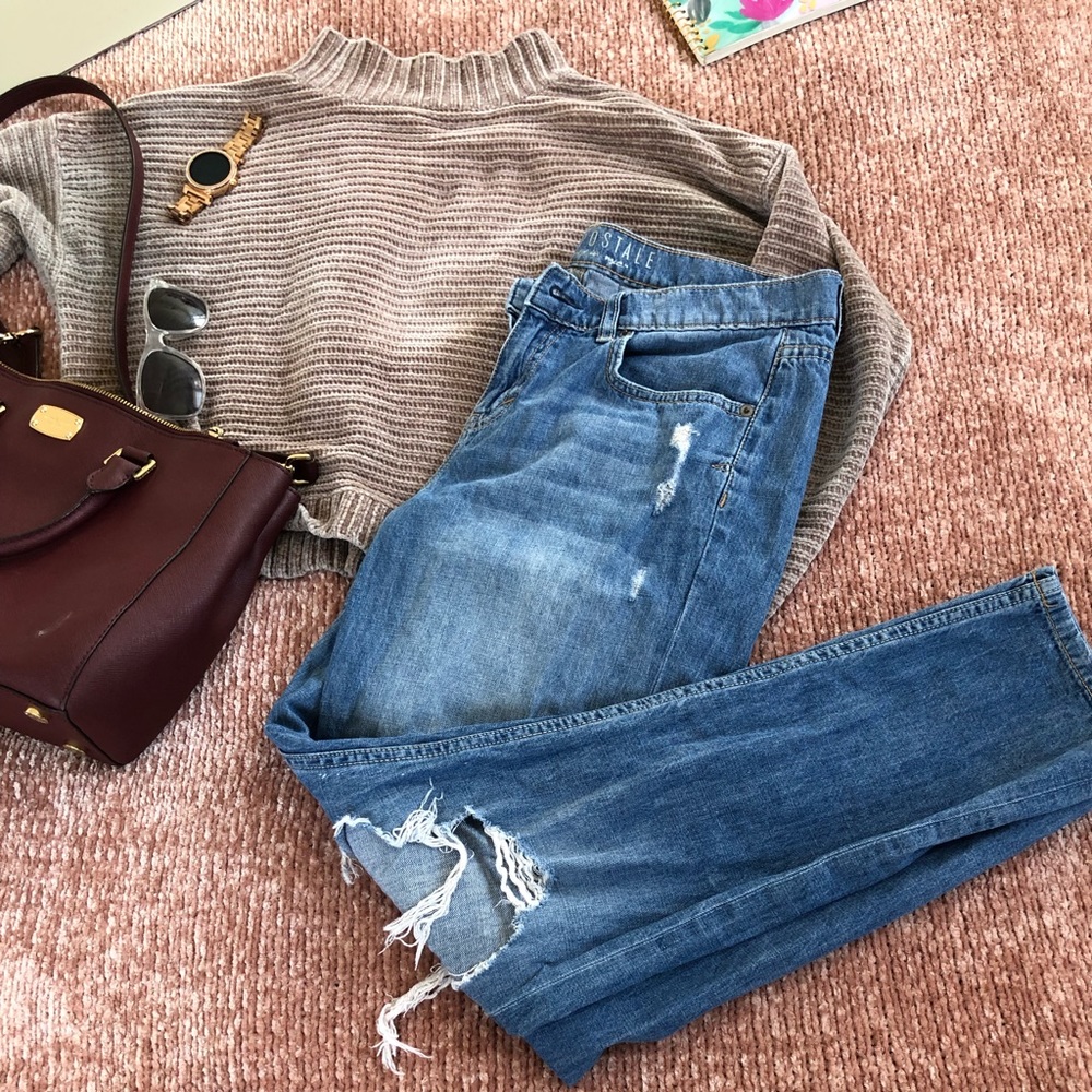 Distressed boyfriend Jeans
